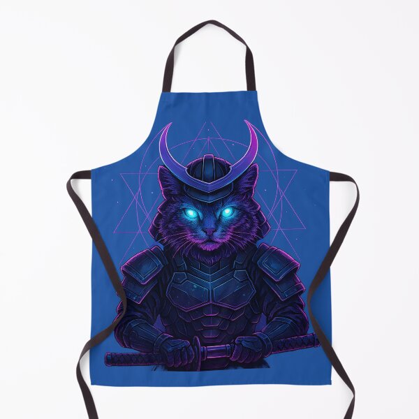 Item preview, Cosmic Samurai Cat – The Ultimate Space Warrior Feline designed and sold by KawaiiOrbit.