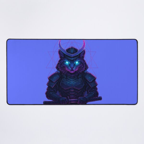 Item preview, Cosmic Samurai Cat – The Ultimate Space Warrior Feline designed and sold by KawaiiOrbit.