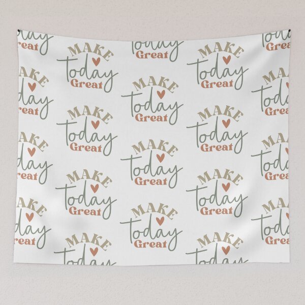 Item preview, make today great, positive slogan, Christmas quote, Happy new year, new beginning, lets forget the past, lets look to the future designed and sold by chipmuckdesignn.