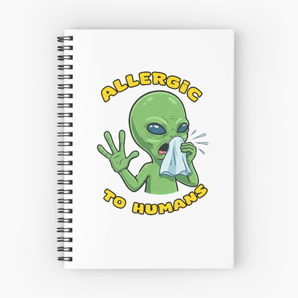 Item preview, Funny Green Alien Allergic To Humans Humor designed and sold by TeeARTHY.