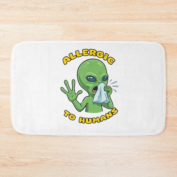 Item preview, Funny Green Alien Allergic To Humans Humor designed and sold by TeeARTHY.