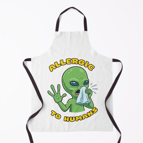 Item preview, Funny Green Alien Allergic To Humans Humor designed and sold by TeeARTHY.