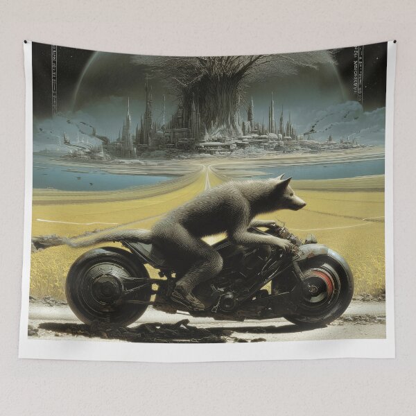 Item preview, BIKER WOLF TRAVELS .6 designed and sold by lautir.