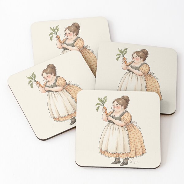 Item preview, Proud Harvest: Woman Holding a Carrot designed and sold by Pasteltone.