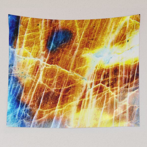 Item preview, Labradorite Artwork – Bright Yellow / Swiss Artwork Photography designed and sold by Raphael Wolf.