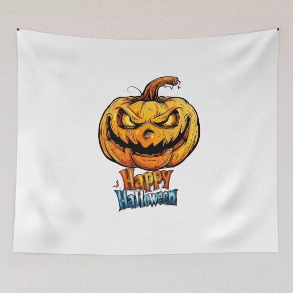 Item preview, Evil Pumpkin – Happy Halloween Scary Jack-O’-Lantern Art designed and sold by DesignArtist.ia.