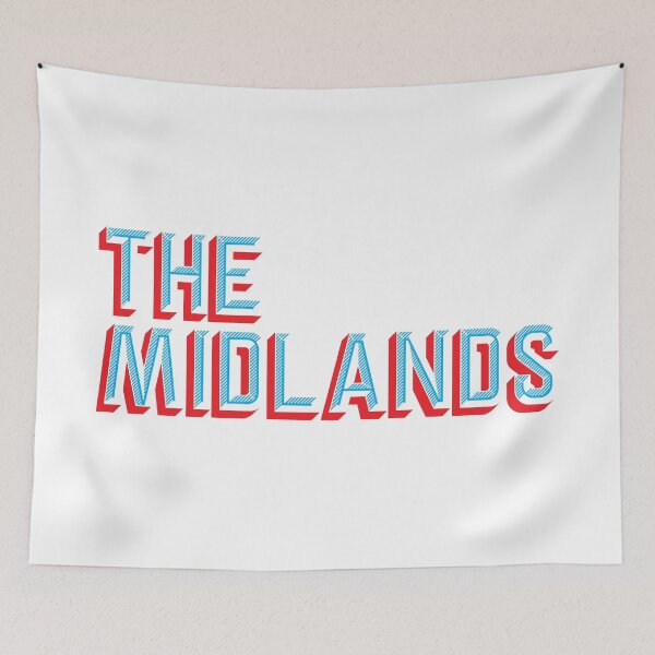 Item preview, The Midlands - red & blue designed and sold by DFA.