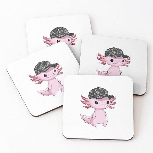 Item preview, Cute Axolotl Wearing Cool Black Baseball Cap designed and sold by TeeARTHY.