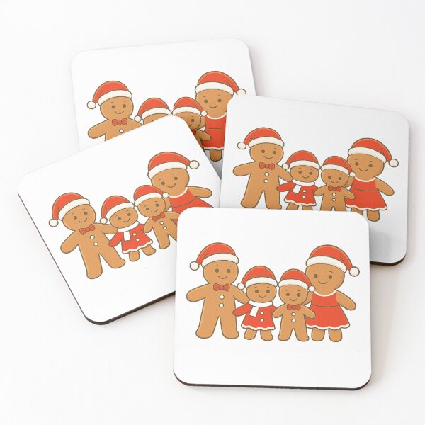 Item preview, Gingerbread men/family dressed up for Christmas  designed and sold by JamesDunican.