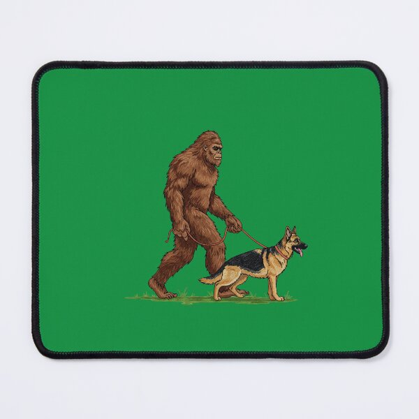 Item preview, Bigfoot Sasquatch Walking German Shepherd Dog designed and sold by TeeARTHY.