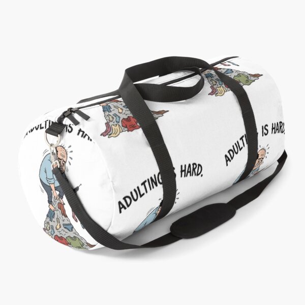 Item preview, Adulting Is Hard T-Shirt: Funny Grumpy Cartoon Man Laundry Day - Retro 80s Comic Style designed and sold by lamiarte.