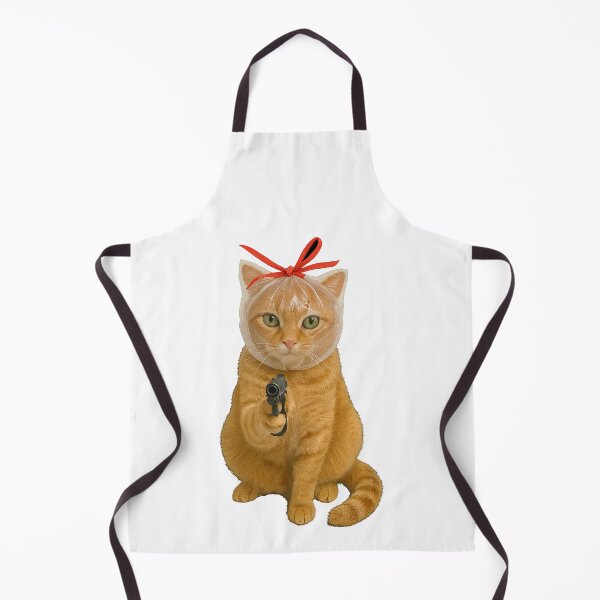 Item preview, Orange Cat Sitting with Toy Water Squirt Gun designed and sold by TeeARTHY.
