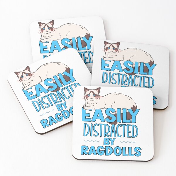 Item preview, Easily Distracted By Ragdolls - Cat Lady - Funny Sayings designed and sold by Sun Sand & Sea Art.