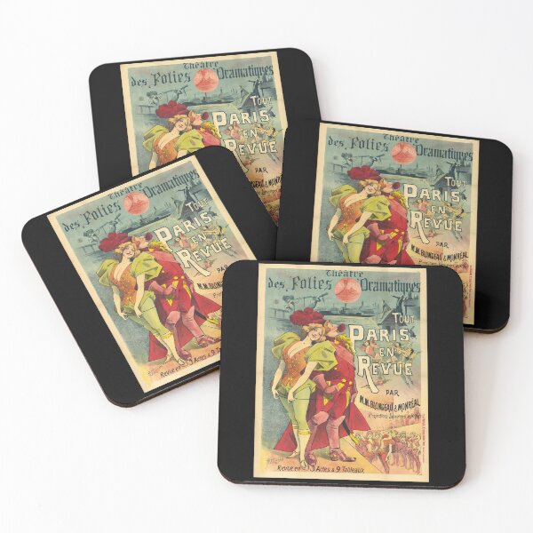 Item preview, Vibrant Belle Époque Poster | Tout Paris en Revue at Théâtre des Folies Dramatiques | Parisian Art & Theatrical Flair designed and sold by artofuniverse.