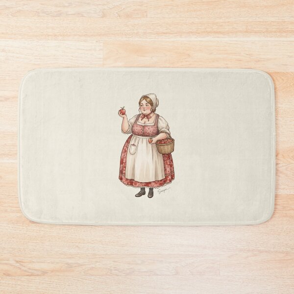 Item preview, Apple Harvest Joy: Woman with a Basket of Apples designed and sold by Pasteltone.