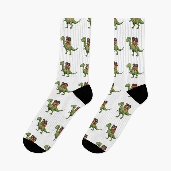 Item preview, Caveman Riding Green Tyrannosaurus Rex Dinosaur designed and sold by TeeARTHY.