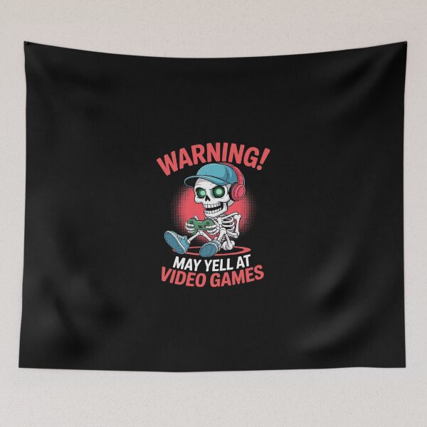 Item preview, Gamer Skeleton Gaming Video Games 3  designed and sold by dainegilbert.