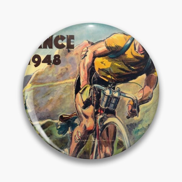 Item preview, Vintage Tour de France 1948 Magazine Cover Poster | Cycling Art Print | Mid-Century Illustration & Alpine Landscape Decor designed and sold by artofuniverse.