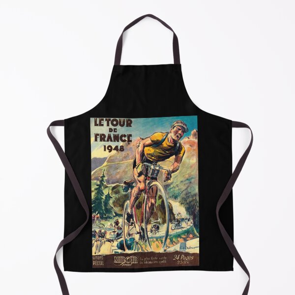 Item preview, Vintage Tour de France 1948 Magazine Cover Poster | Cycling Art Print | Mid-Century Illustration & Alpine Landscape Decor designed and sold by artofuniverse.
