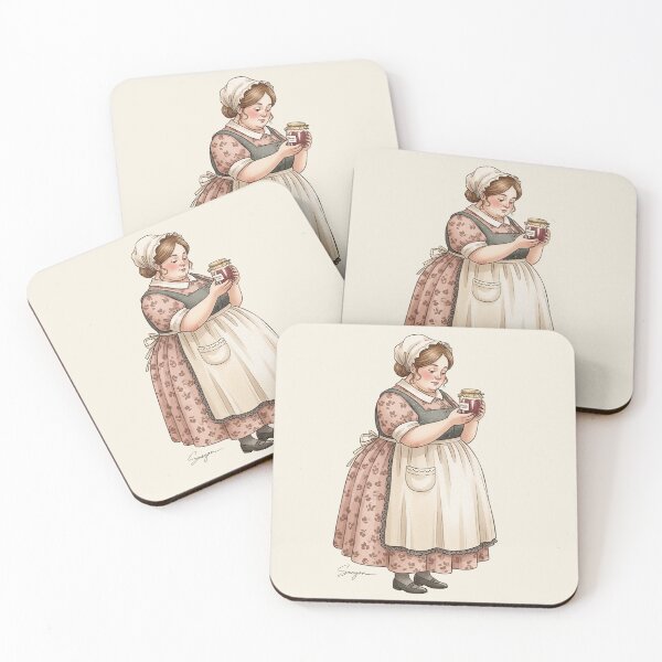 Item preview, Homemade Goodness: Woman with a Jar of Jam designed and sold by Pasteltone.