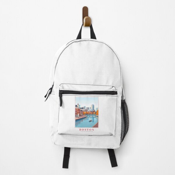 Item preview, Boston Massachusetts Illustration – Historic Landmarks, Ivy Streets & Coastal Cityscape designed and sold by MapMyMiles.