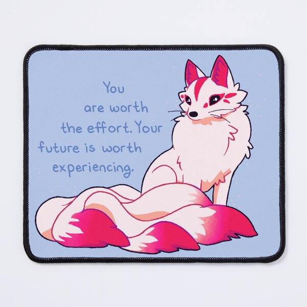 Item preview, "You Are Worth the Effort" Kitsune designed and sold by thelatestkate.