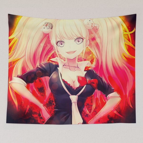 Item preview, Junko Enoshima Danganronpa Chaotic Fashion Diva Fiery Anime Glow Style designed and sold by thedarvills.