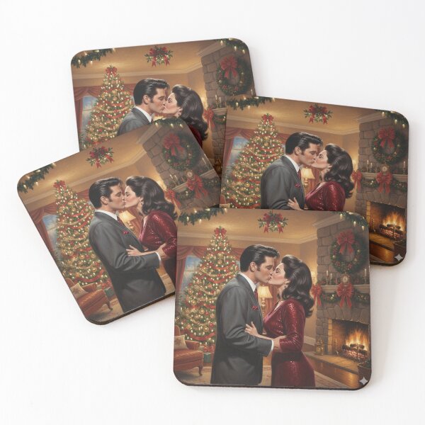 Item preview, Elvis Presley: Romantic Christmas Kiss Under the Mistletoe designed and sold by Art's Diner.