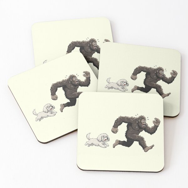 Item preview, Funny Maltipoo Bigfoot Chasing Boys Girls Kids designed and sold by FurryHavenPH.