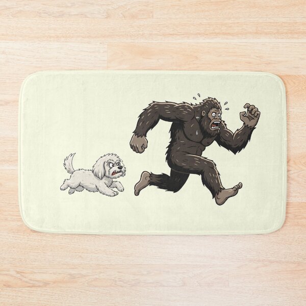 Item preview, Funny Maltipoo Bigfoot Chasing Boys Girls Kids designed and sold by FurryHavenPH.