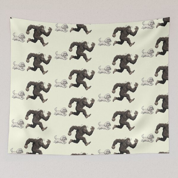 Item preview, Funny Maltipoo Bigfoot Chasing Boys Girls Kids designed and sold by FurryHavenPH.