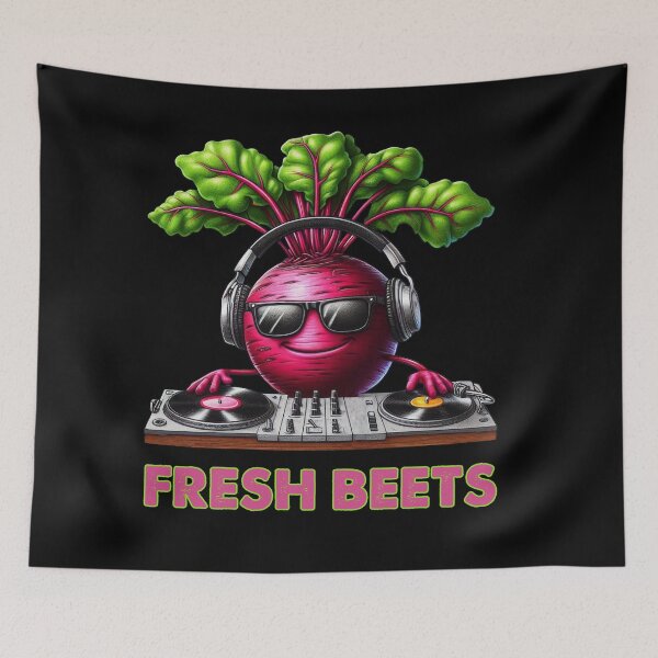 Item preview, Funny Fresh Beets DJ Turntable Pun designed and sold by TeeARTHY.