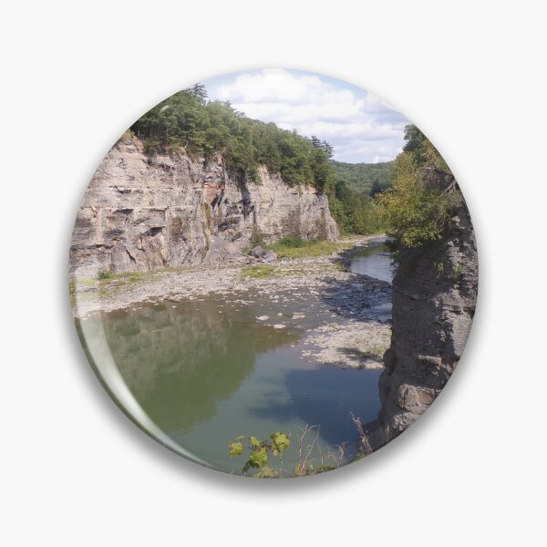 Item preview, landscape photo river rocks sky letchworth park designed and sold by Kaysart2020.