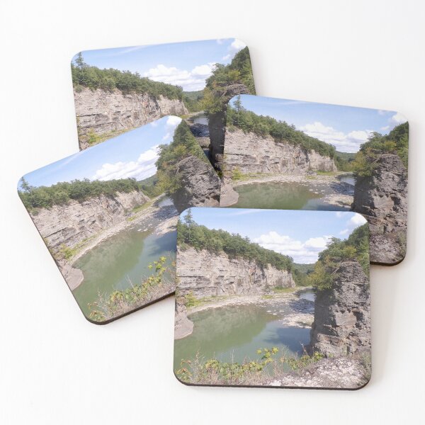 Item preview, landscape photo river rocks sky letchworth park designed and sold by Kaysart2020.
