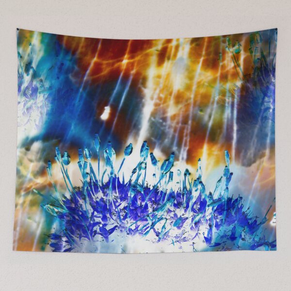 Item preview, Luminous blue moss – surreal and modern / Swiss Artwork Photography designed and sold by Raphael Wolf.