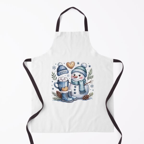 Item preview, Cute Blue Snowman Print designed and sold by backstitchtees.