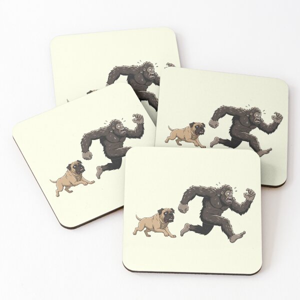 Item preview, Funny Mastiff Bigfoot Chasing Boys Girls Kids designed and sold by FurryHavenPH.