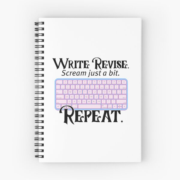 Item preview, Write. Revise. Scream Just a Bit. Repeat. designed and sold by stephenflashart.
