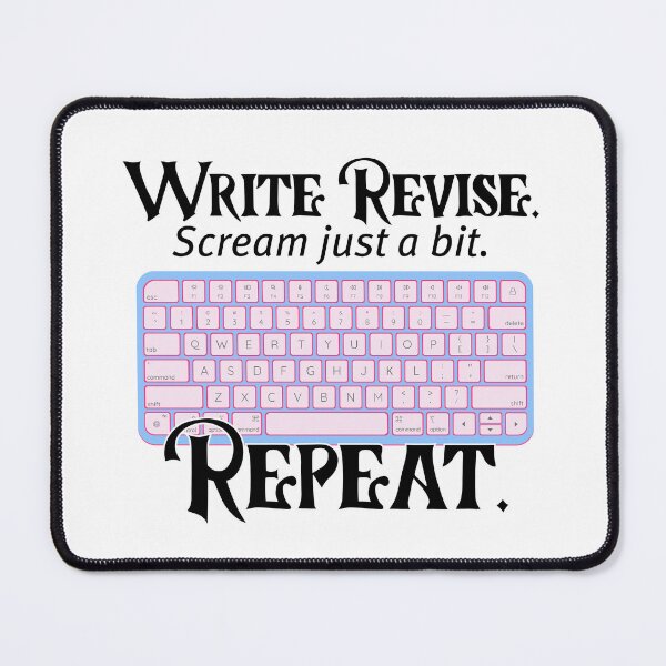 Item preview, Write. Revise. Scream Just a Bit. Repeat. designed and sold by stephenflashart.