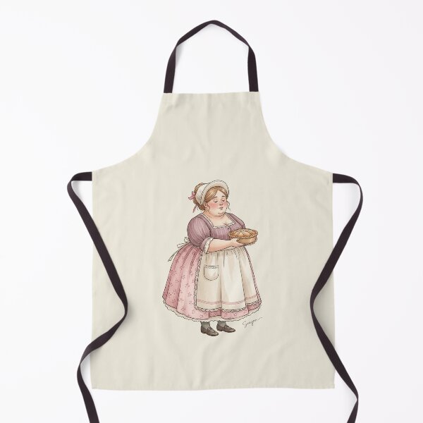 Item preview, Warm from the Oven: Woman Holding a Pie designed and sold by Pasteltone.