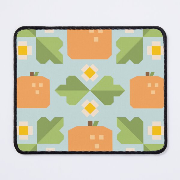 Item preview, Orange and Blossom Quilt designed and sold by GreenTStudio.