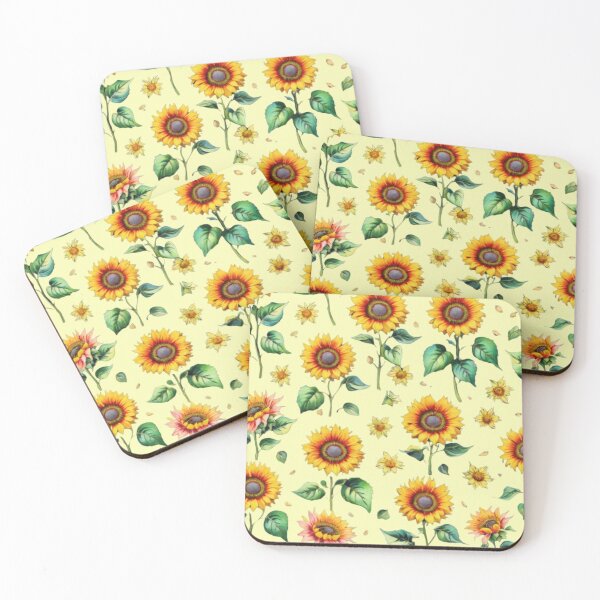 Item preview, Vintage style  sunflowers designed and sold by Nice-patterns.