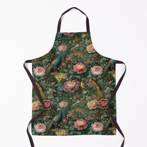 Item preview, Peacocks in medieval tapestry garden designed and sold by SophieClimaArt.