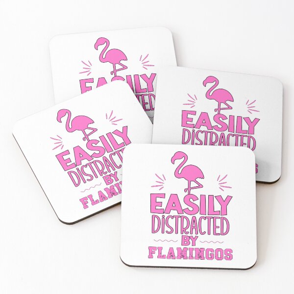Item preview,  Easily Distracted By Flamingos - Funny Sayings designed and sold by Sun Sand & Sea Art.