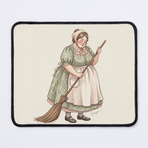 Item preview, Keeping House: Woman with a Broom designed and sold by Pasteltone.