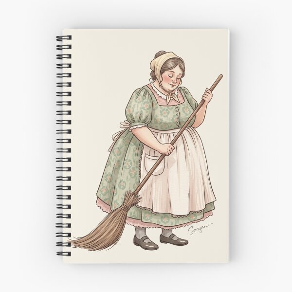 Item preview, Keeping House: Woman with a Broom designed and sold by Pasteltone.
