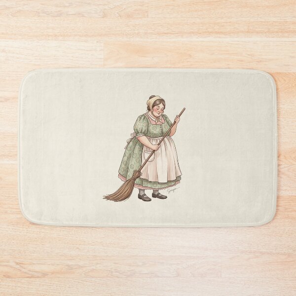 Item preview, Keeping House: Woman with a Broom designed and sold by Pasteltone.