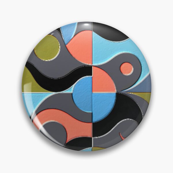 Item preview, 4 part abstract dark HSL colorful geometric design designed and sold by SmashingDeals.