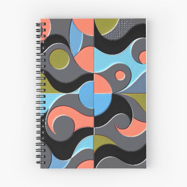 Item preview, 4 part abstract dark HSL colorful geometric design designed and sold by SmashingDeals.