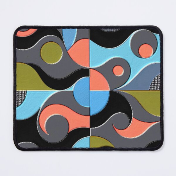 Item preview, 4 part abstract dark HSL colorful geometric design designed and sold by SmashingDeals.